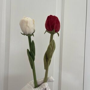 CJ Hendry plush roses from the flower market Shipped
